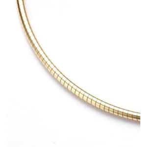BNH Omega 3mm Tråd Halskæde i 14 Karat Guld