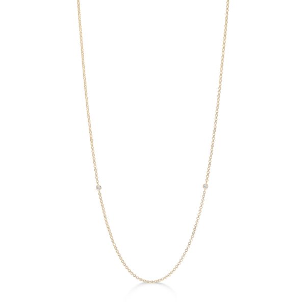 Julie Sandlau Legacy Necklace Halskæde i 18 Karat Guld med Brillanter 0,08 Carat TW