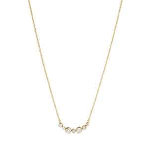 Georg Jensen Signatur Diamond 1652D 18 kt. guld halskæde med vedhæng med brillanter 0,22ct