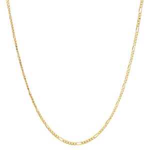Figaro Halskæde i 8 kt. Guld - 1,9 mm fra 45 cm