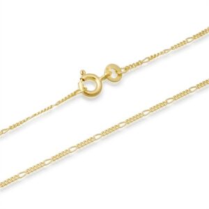Figaro halskæde i 8 kt. Guld -1,5 mm og 50 cm