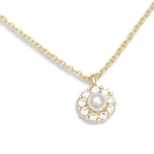 Petite Miss Sofia pearl halskæde crystal guld